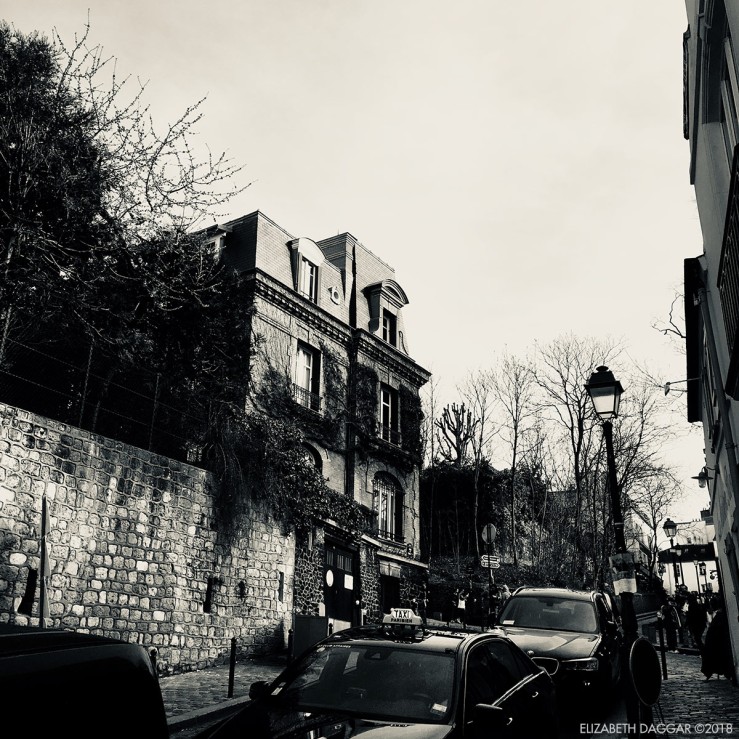 streets of Montmartre, photos in black and white
